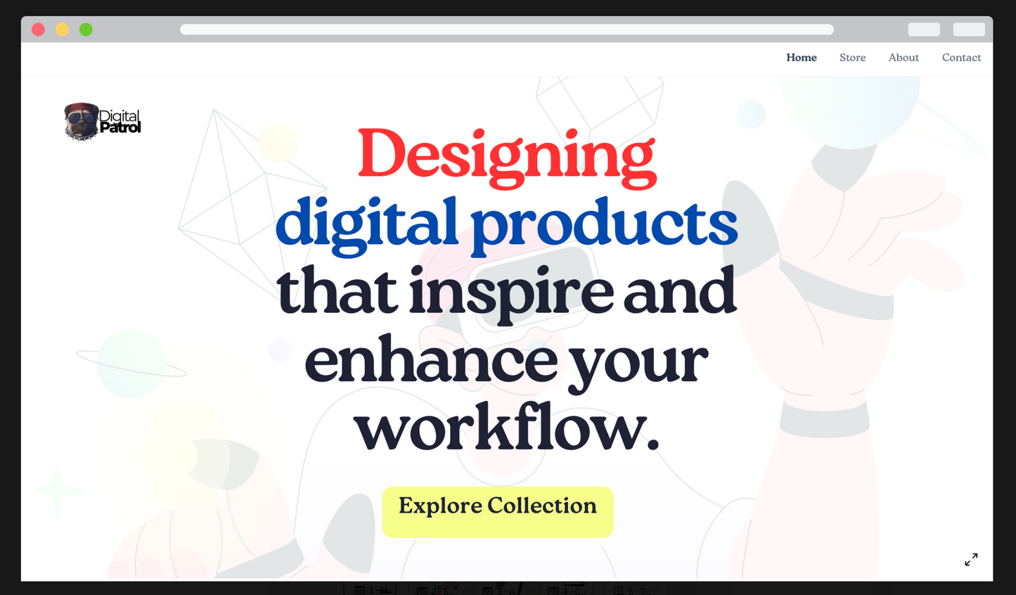 Canva Website Template